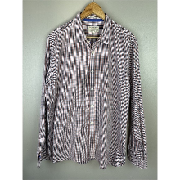 Racing Green Other - Racing Green British Style Long Sleeve Button Up Shirt Size XXL Gingham Preppy